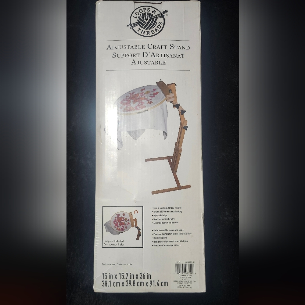 Adjustable Craft Stand by Loops & Threads - Brown